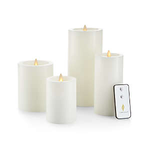 Warm White Flicker Flameless Wax Candles