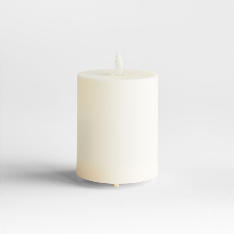 Flicker Outdoor Flameless Pillar Candle 3"x4"