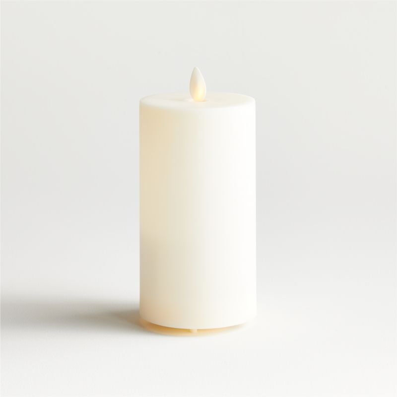 Flicker Outdoor Flameless Pillar Candle 3"x6" - image 0 of 5