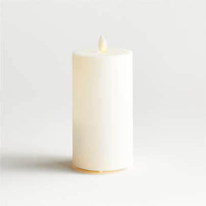 Flicker Outdoor Flameless Pillar Candle 3"x6"