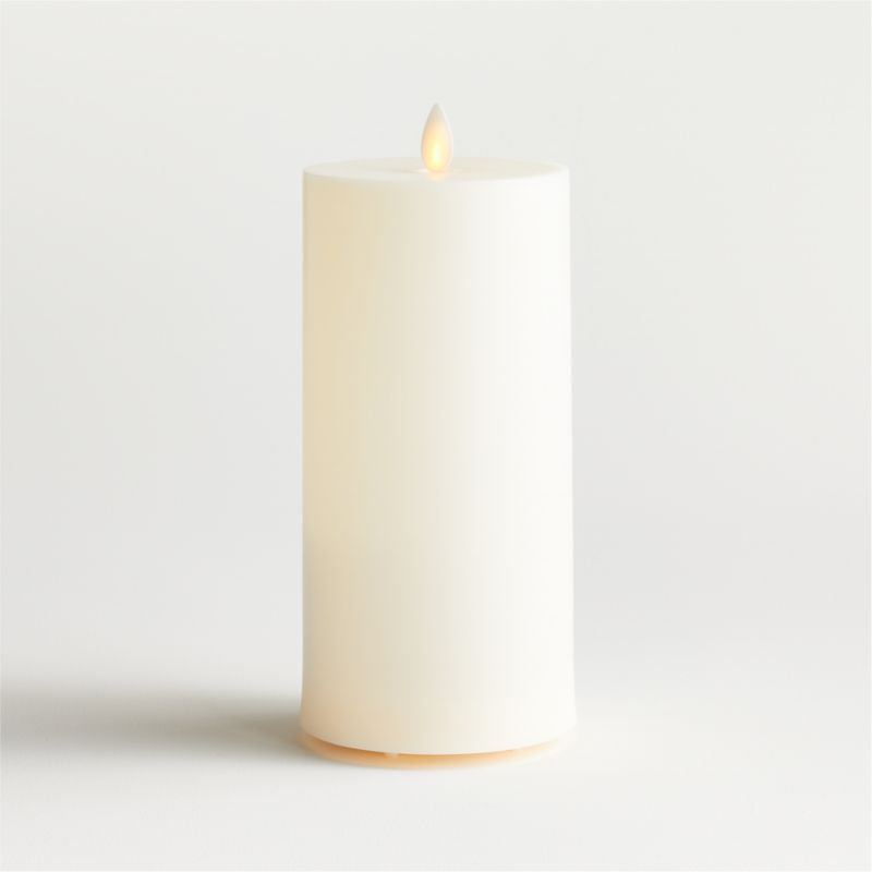 Flicker Outdoor Flameless Pillar Candle 4"x8" - image 0 of 5