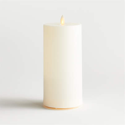 Flicker Outdoor Flameless Pillar Candle 4"x8"