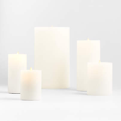 Warm White Flicker Flameless Wax Candles