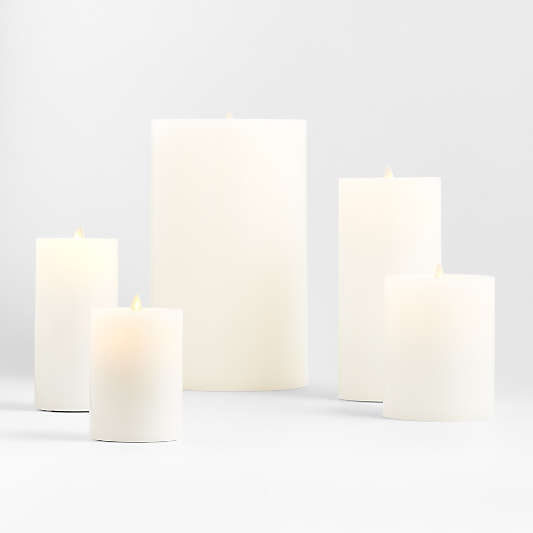 Warm White Flicker Flameless Wax Candles