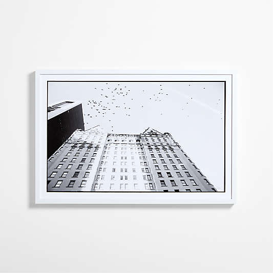 "Flight Over the Plaza" by Carly Tabak 54"x36" Framed Photography Print