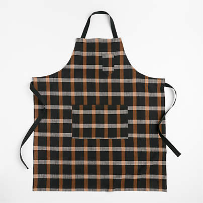 Fall Plaid Organic Cotton Apron