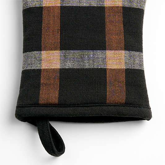 Fall Plaid Organic Cotton Oven Mitt
