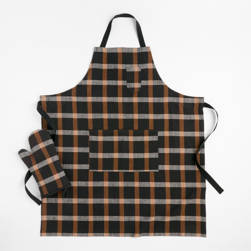 Fall Plaid Organic Cotton Oven Mitt - image 2 of 3