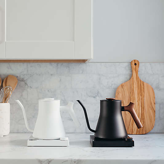 Fellow Stagg EKG Pro Electric Kettle Matte Black with Walnut Accents