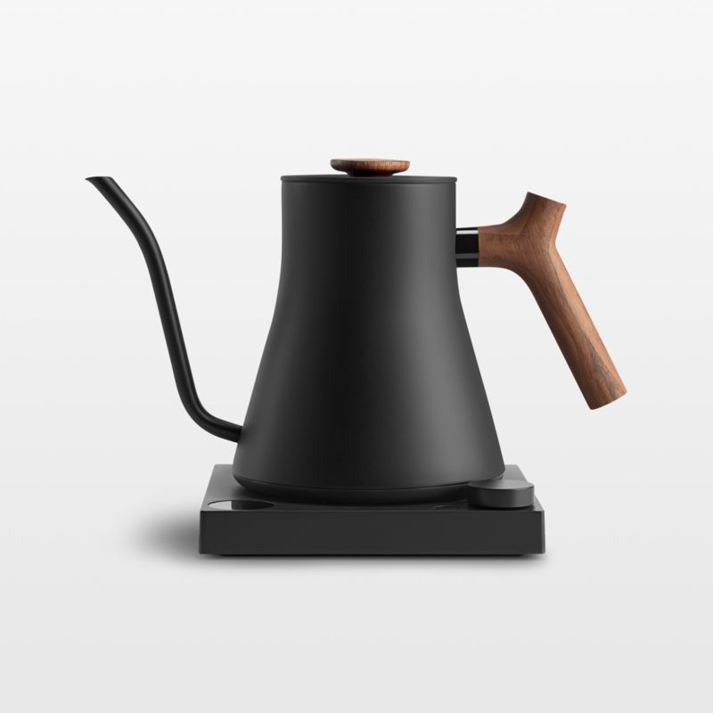 Fellow Stagg Matte Black EKG Pro Electric Pour-Over Kettle with Walnut ...