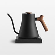 Fellow Stagg EKG Pro Electric Kettle Matte Black with Walnut Accents