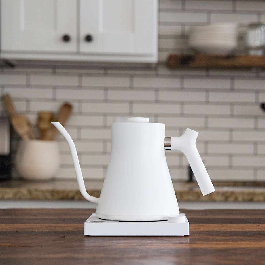 Fellow Stagg EKG Matte White Electric Kettle with Maple Handle + Reviews, Crate & Barrel Canada