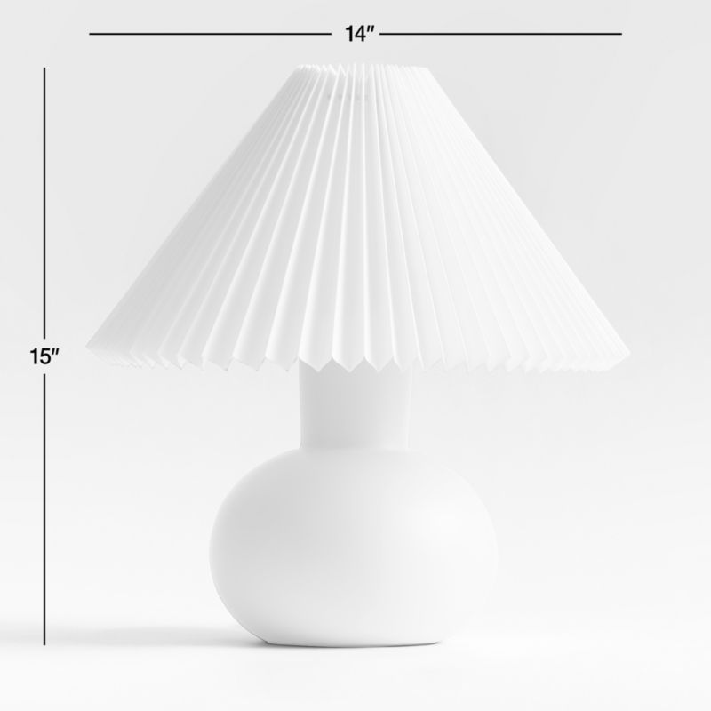 View Flo Fluted Violet Ceramic Kids Table Lamp - image 2 of 14