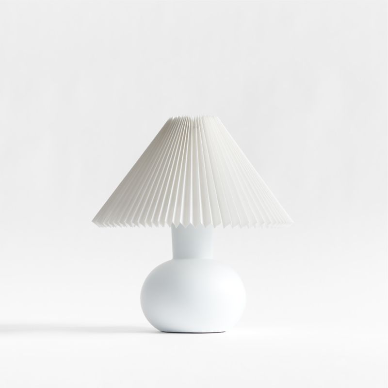 Flo Fluted Ceramic Kids Table Lamp