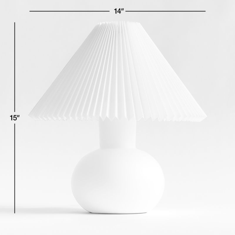 Flo Fluted Ceramic Kids Table Lamp