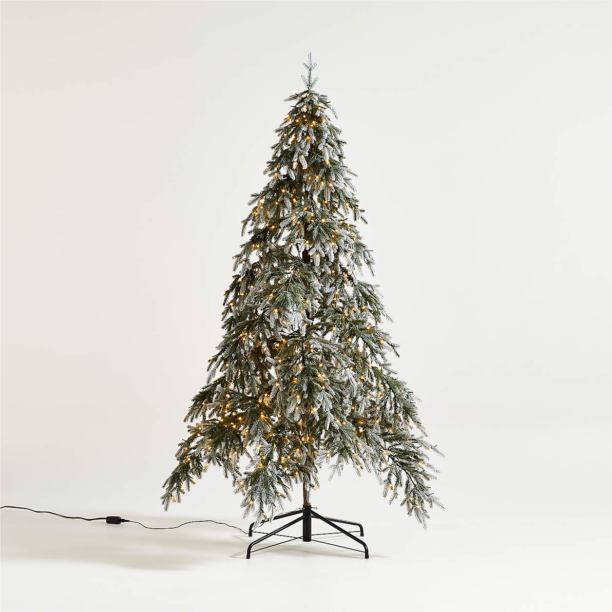 Flocked Downswept Christmas Tree 3'