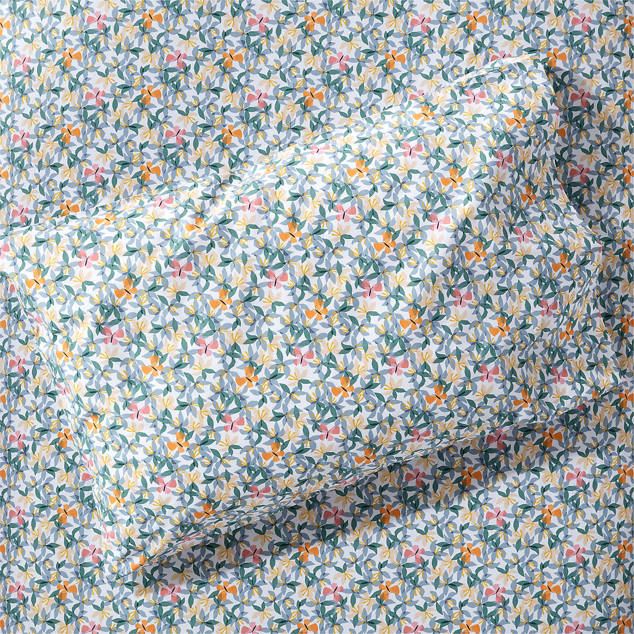 Modern Floral Garden Organic Kids Sheet Set | Crate & Kids | Crate & Kids