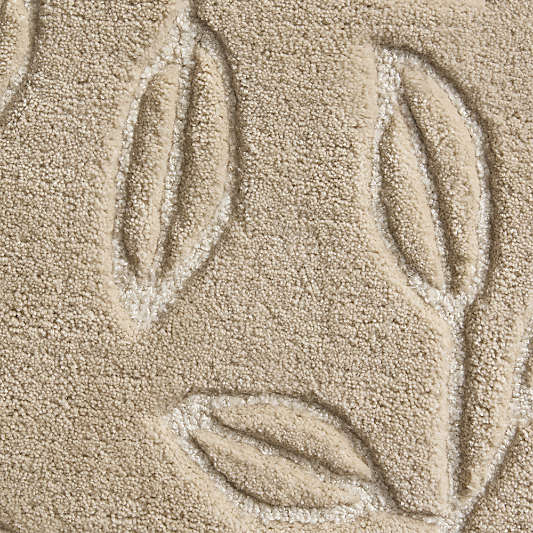 Floral Oval Pampas Ivory Kids Performance Area Rug
