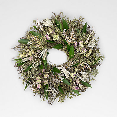 View Live 18" Floral Sweet Spring Wreath details