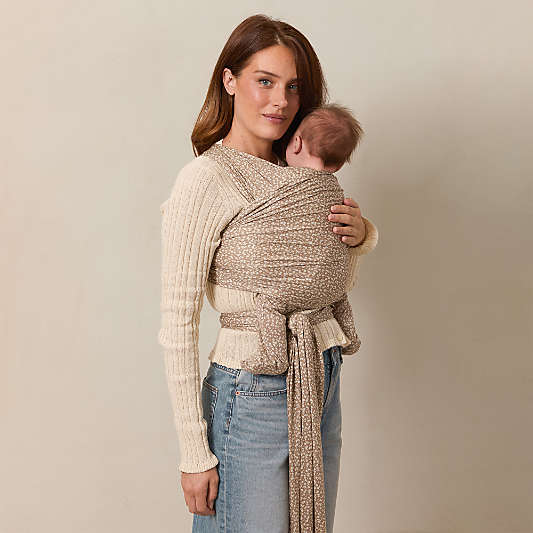 Solly Baby Cream Floral Baby Wrap