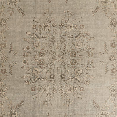 Florence Performance Traditional Floral Blue Handknotted Area Rug 9'x12'