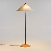 Zain Brushed Brass Metal Adjustable Floor Lamp