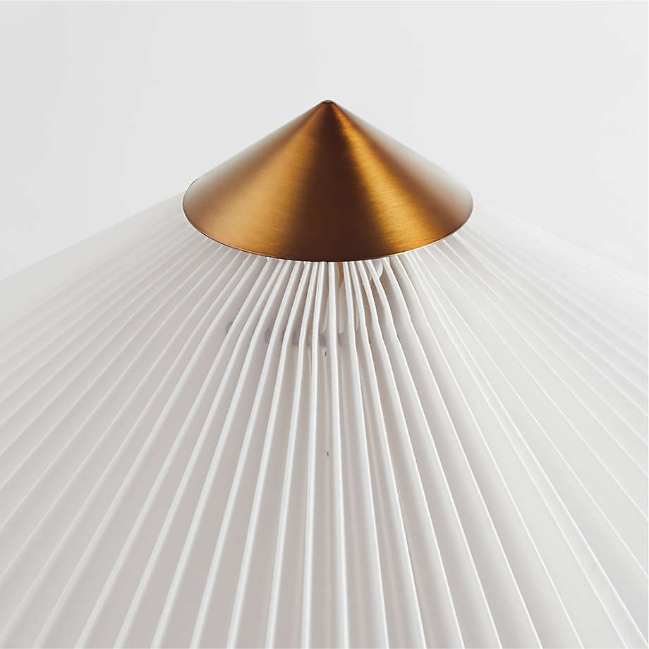 Flores Table Lamp with Pleated Shade + Reviews