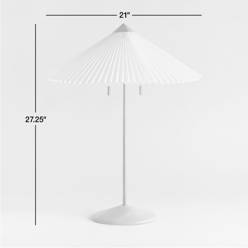 View Flores Table Lamp with Pleated Shade - image 2 of 5