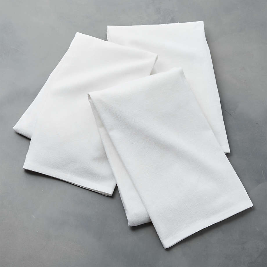 Sur La Table Flour Sack Towels, Set of 3, White