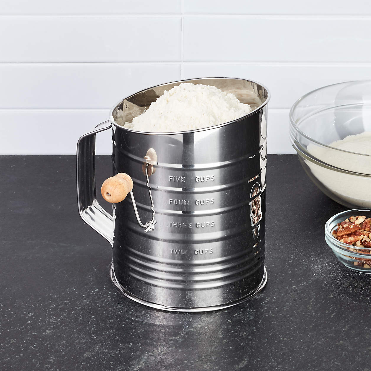 Stainless Steel Flour Sifter + Reviews Crate & Barrel Canada