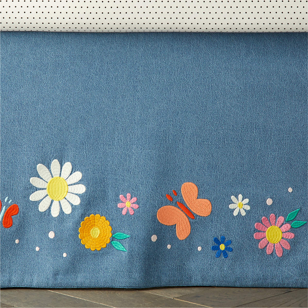 denim crib bedding