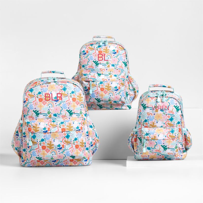 Flower Garden Kids Backpack with Side Pockets