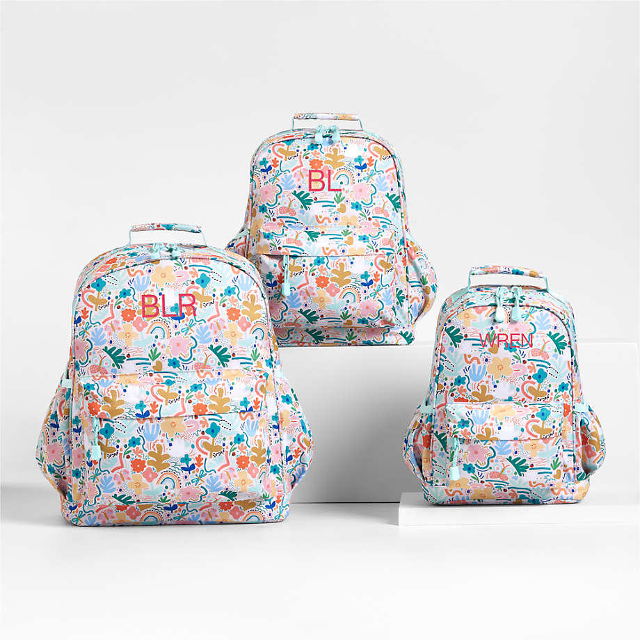 Flower Garden Medium Kids Backpack with Side Pockets