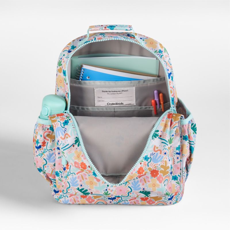 Flower Garden Large Kids Backpack with Side Pockets - image 11 of 16