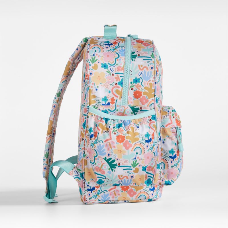 Flower Garden Large Kids Backpack with Side Pockets - image 7 of 16