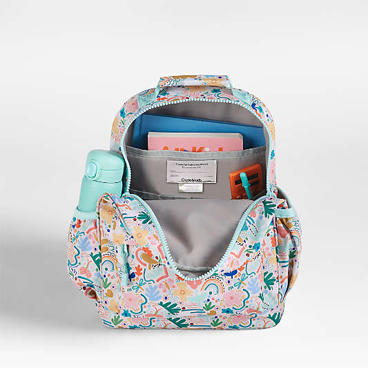 Flower Garden Medium Kids Backpack with Side Pockets