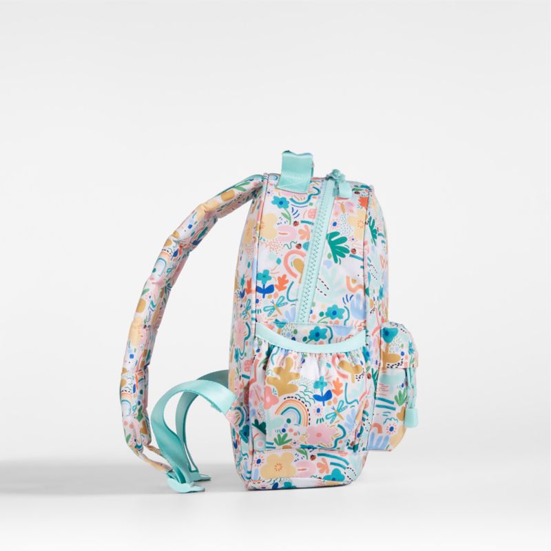 Flower Garden Kids Backpack with Side Pockets