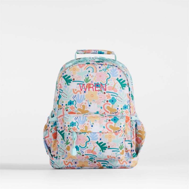 Flower Garden Kids Backpack with Side Pockets