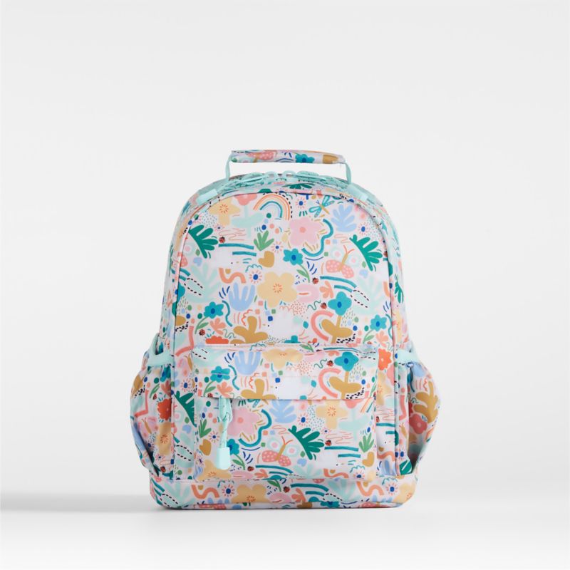 Flower Garden Kids Backpack with Side Pockets