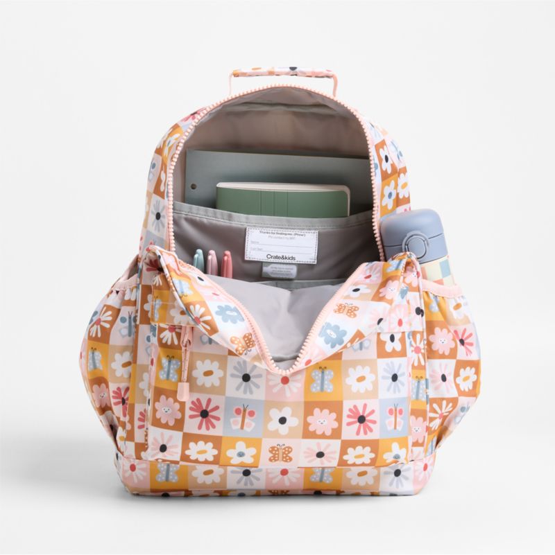 Flower Patch Large Kids Backpack with Side Pockets - image 8 of 13