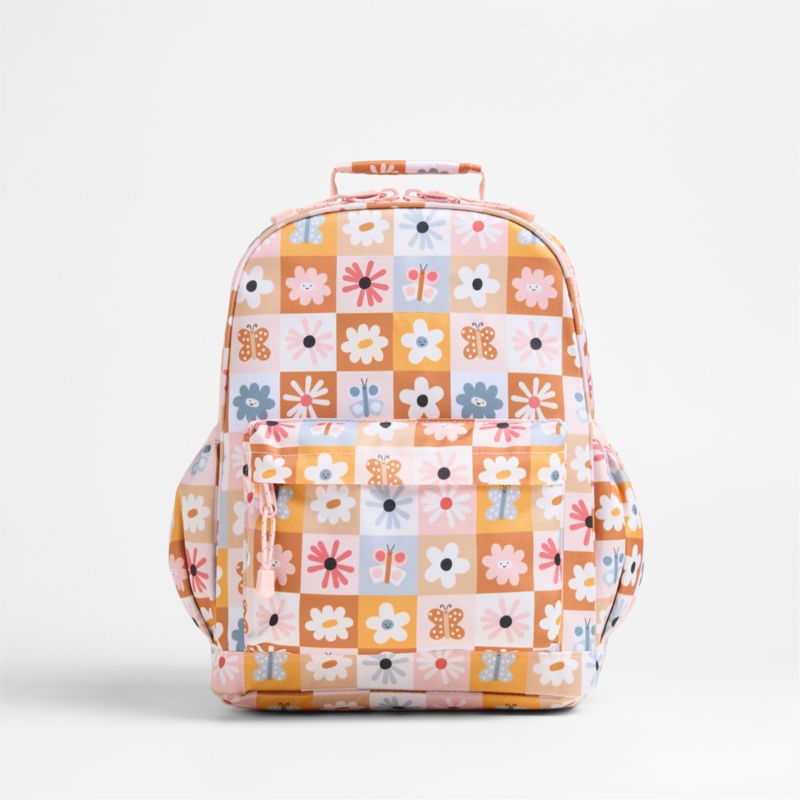 Viewing product image Flower Patch Medium Kids Backpack with Side Pockets - image 1 of 11