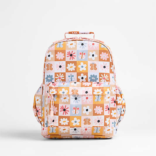 Flower Patch Medium Kids Backpack with Side Pockets