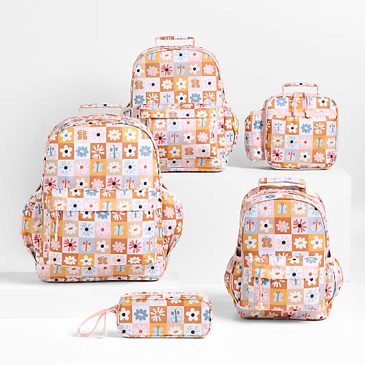 Flower Patch Medium Kids Backpack with Side Pockets