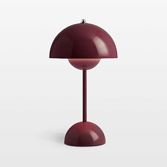 Flowerpot Portable LED Table Lamp Dark Plum 11.6"