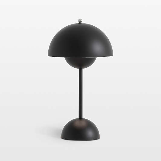 Flowerpot Portable LED Table Lamp Matte Black