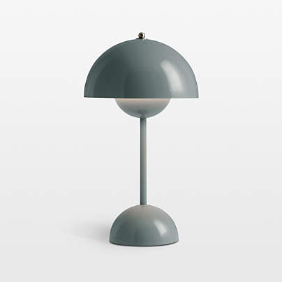 Flowerpot Portable LED Table Lamp Stone Blue
