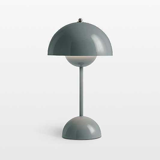 Flowerpot Portable LED Table Lamp Stone Blue 11.6"
