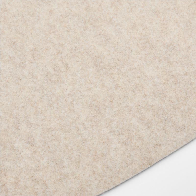 Oval Oatmeal Felt Placemat - image 1 of 2