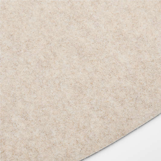 Oval Oatmeal Felt Placemat