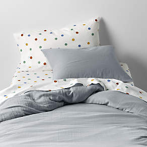 Supersoft Kids Mist Blue Organic Cotton Gauze Pillowcase